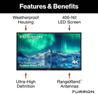 Furrion Aurora Full-Shade 4K LED Outdoor Smart TV - 65"  • 2021130708