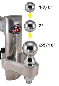 Trimax Interchangeable Hitch Ball Set with 1-7/8", 2", and 2-5/16" Balls  • TMB335