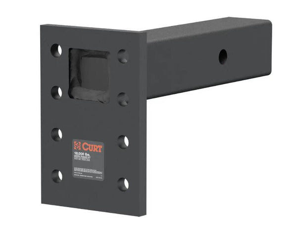 Curt Adjustable Pintle Mount, 2-1/2" Shank, 18,000 lbs., 7" High, 8" Long  • 48329