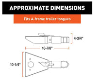Curt Collar Style Sleeve-Lock A-Frame Coupler for 2-5/16" Trailer Ball  • 25227