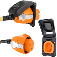 SmartPlug 30 Amp Connector and Inlet Combo Kit - Black  • B30ASSYPB