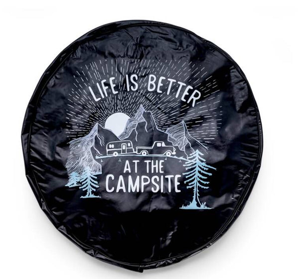 Camco 27" Life is Better at the Campsite Spare Tire Cover  • 53290