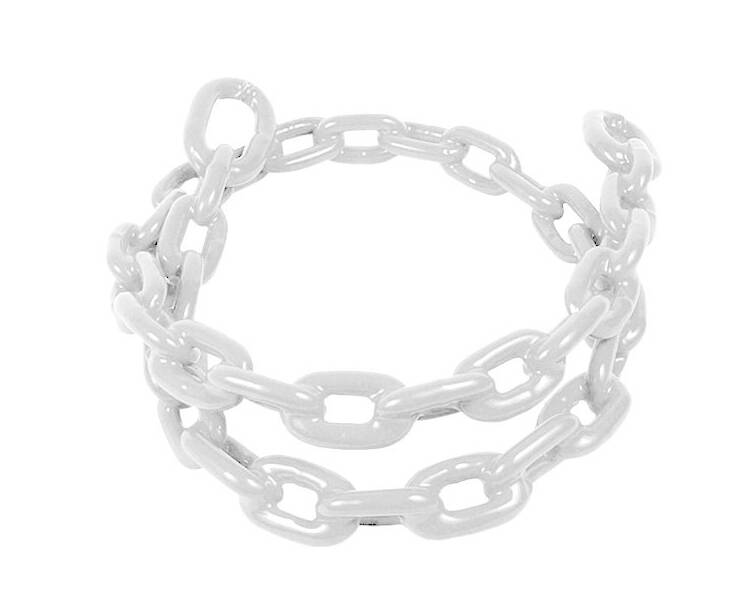 Greenfield 5/16" D x 5' L White PVC-Coated Steel Anchor Chain  • 2116-W