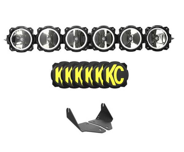 KC HiLiTES 20-Current Polaris RZR Turbo R/Pro XP Light Bar Kit, 39" Pro6 Gravity Led 6-Light Bar System  • 91342