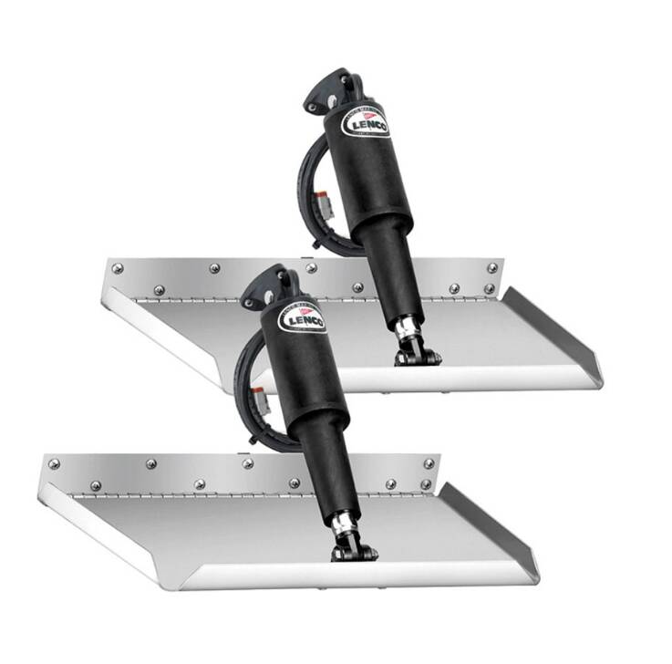 Lenco 12" X 12" Standard Finish Edge Mount Trim Tabs  • 15016-101