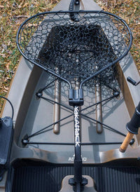 YakAttack Leverage Landing Net, 20" x 21" Hoop, 46" Long w/ Foam Extension  • LLN202148K