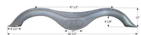 Icon FS2607 82-1/2"L x 13"H (8-1/8" Arch Heigh) Midnight Metallic Gray Tandem Fender Skirt for Prime Time RV Tracer Ultra Lite Model  • 12607