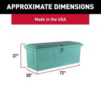 Taylor Made Stow N’ Go Deep Fiberglass Dock Box, Medium (27"H X 72"W X 26"D), Seafoam Green  • 83554SF
