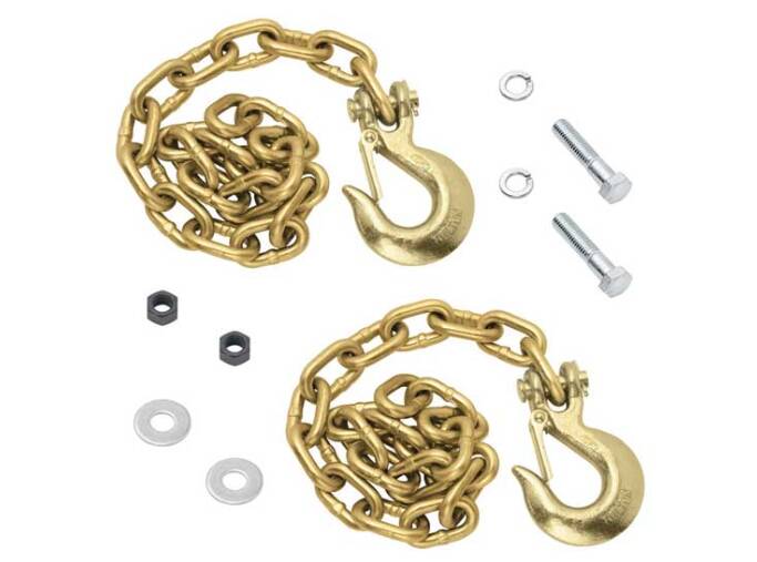 Reese Goose Box Fifth Wheel Pin Box Safety Chain Kit, 44", 16,000 LBS  • 49150