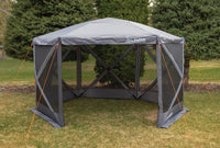 Kuma Outdoor Gear Bear Den Gazebo, 11'6" L x 9'10" W x 7' 5" H, Grey  • 492KM-BDG-GR