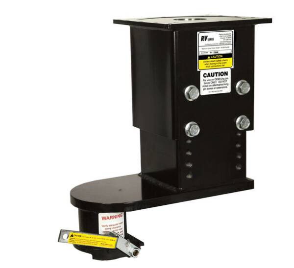 PopUp 9" Offset 5th Wheel Gooseneck Adapter, Adjustable Height 12.5"-16.5"  • RV2