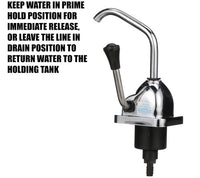 Valterra Rocket Hand Pump for RV, Camper Holding Tank Faucet Pump - Chrome  • RP800