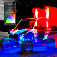 XK Glow 4' UTV Whip, 2nd Gen, XKChrome Advanced App, Single  • XK-WHIPB-STA