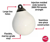 Taylor Made 12" White Tuff End Buoy  • 1143