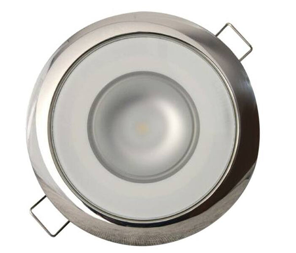 Lumitec Mirage 3.25" Spectrum RGBW 383 lm Polished Housing Flush Mount Down LED Light  • 113117