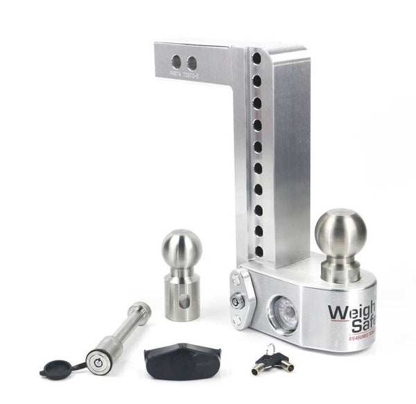 Weigh Safe 10" Drop Hitch w/ 2" Shank, Keyed Alike, Hitch Pin, Built-In Scale  • WS10-2-KA