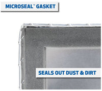 UWS Double-Door Dog Box w/ Full Enclosure & Storage, Bright Aluminum, 48"x48"  • DB-4848N