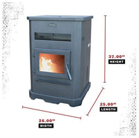 Cleveland Iron Works No. 205 Large Pellet Stove  • F500205