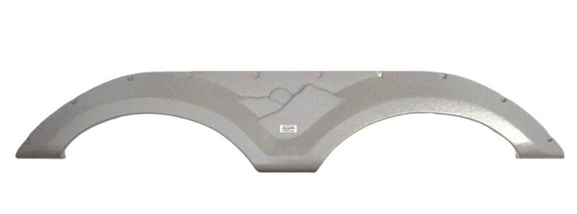 Icon FS2547 70-1/4"L x 11-1/4"H (5-3/4" Arch Heigh) Mauve Gray Tandem Fender Skirt for Keystone Montana Mountaineer Model  • 12547