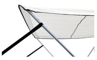 Carver Collapsible/Removable 2-Bow Bimini Top, 53"-62" W x 42" H x 5'6" L, White  • S4251UB-40