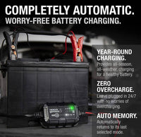 Noco 5-Amp Battery Charger, Battery Maintainer, and Battery Desulfator  • GENIUS5