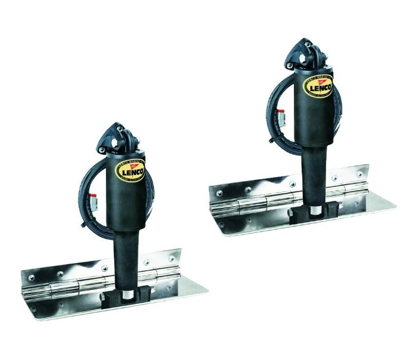 Lenco 4" x 12" Electro-Polish Limited Space Trim Tab Kit  • 15088-101