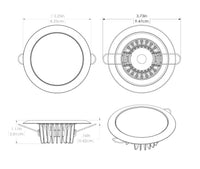 Lumitec Mirage 3.25" Spectrum RGBW 383 lm Polished Housing Flush Mount Down LED Light  • 113117
