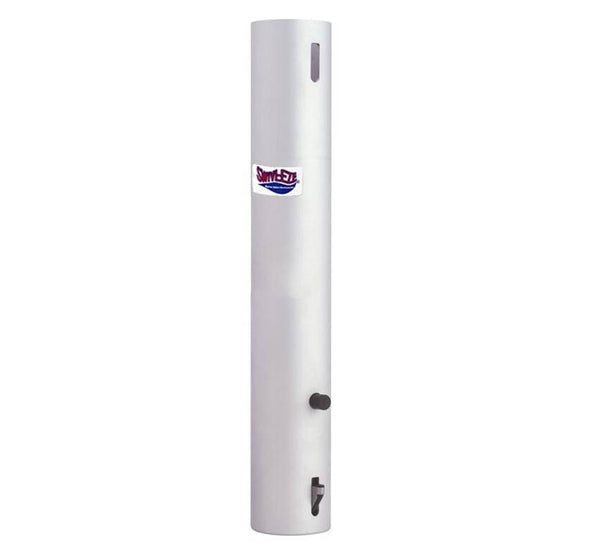 Attwood 238 Series 12" H x 2-3/8" D Aluminum Extension Fixed Post  • 238612-1