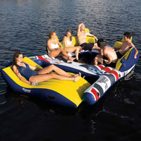 Aqua Leisure 6-7 Person Giant Party Raft with Detachable Docking Lounge  • APL20349