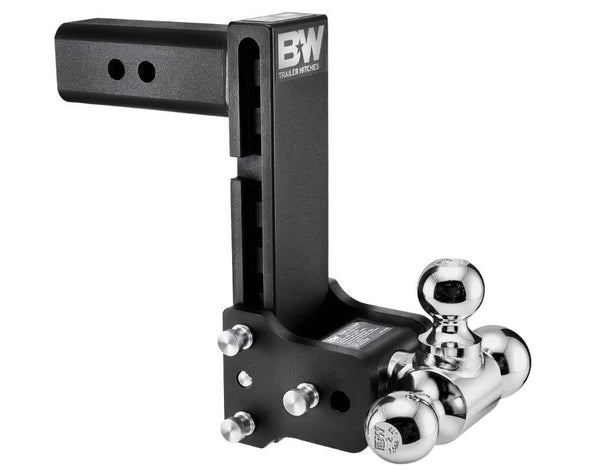 B&W  Tow & Stow Adjustable Tri-Ball Mount - 2.5" Receiver - 1 7/8", 2", 2 5/16" Ball - 8.5" Drop  • TS20050B