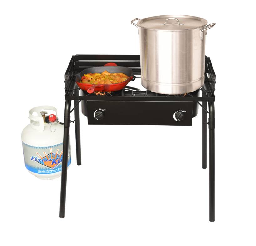 Flame King Outdoor Propane Double Dual Burner Stove  • YSN-DB60K