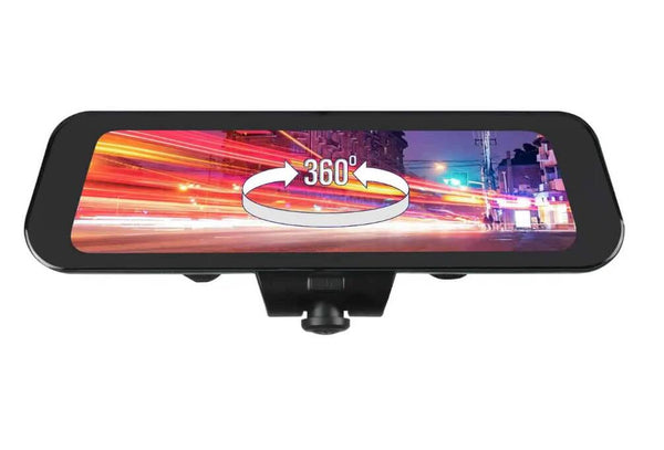 Rydeen 10" Frameless Touchscreen Rear View Mirror with 360 Surround View Dash Camera  • 360 VIEW