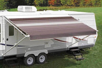 Carefree RV Awning Vinyl Fabric 18'-2" - Sierra Brown Dune Stripe With White Weatherguard  • JU198A00