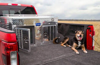 UWS Double-Door Dog Box w/ Full Enclosure & Storage, Bright Aluminum, 48"x48"  • DB-4848N