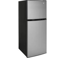 GE Appliances 9.8 cu ft 12 Volt DC Power Top-Freezer Refrigerator, Right Swing, Stainless Steel  • GPV10FSNSB
