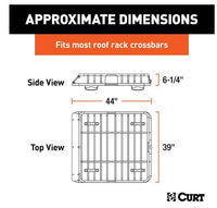 Curt 42" X 37" Black Steel Roof Rack Cargo Carrier  • 18115