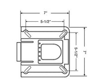 Springfield Marine 7" x 7" E-Coat Steel Removable Seat Bracket with Non-Locking 12-Way Swivel Combo  • 1100115
