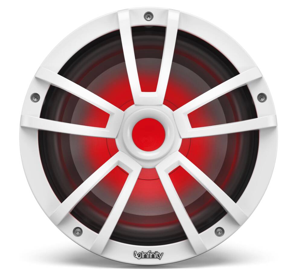 Infinity 10" Reference 4-Ohm Marine Subwoofer, White  • INF1022MLW