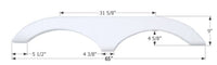 Icon FS770 65"L x 9"H (4-5/8" Arch Heigh) Midnight Blue Tandem Fender Skirt for Pilgrim Cirrus/Legends Model  • 14100
