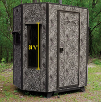 Texas Hunter Products 5' x 7' Wrangler Camo Hunting Blind with Combo Bow/Rifle Windows & Ground Legs  • G7 COMBO-XL G