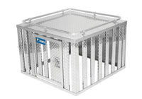 UWS Single-Door Dog Box, Bright Aluminum, 36"x36"  • DB-3636