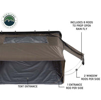 Overland Vehicle Systems HD Bushveld II Cantilever Hard Shell Roof Top Tent Grey Body & Tan Rainfly  • 18189901