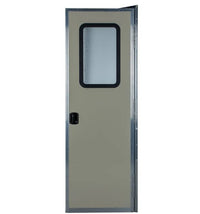 Lippert Right Hinge RV Square Entry Door with Screen Door - 26" x 70", Off White  • V000350944
