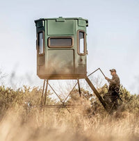Titan Hunting Blinds Pro Blind Bow & Rifle Combo w/ 8' Tower, Titan Green  • TB-R-PRO-G-8