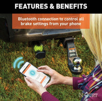 Curt Echo Wireless Brake Controller, 7-Way, Bluetooth Smartphone Connection  • 51180