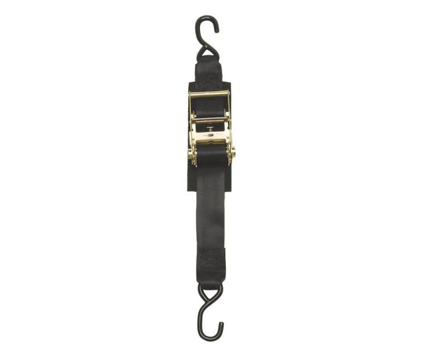 BoatBuckle Heavy-Duty Ratchet Transom Tie-Down Straps with Hook Ends, 2' x 2", Pair  • F14206