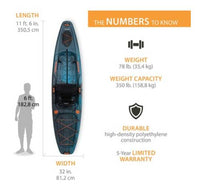 Lifetime Yukon Angler 116 Fishing Kayak  • 90846
