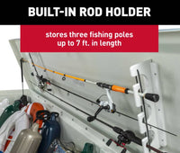Taylor Made Stow N’ Go Fisherman’s Fiberglass Dock Box, Extra Large (24"H X 95"W X 22"D), White  • 83560