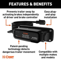 Curt True Course Advanced Bluetooth Trailer Sway Control System  • 51202