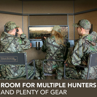 Texas Hunter Products 5' x 7' Wrangler Camo Hunting Blind with Combo Bow/Rifle Windows & Ground Legs  • G7 COMBO-XL G
